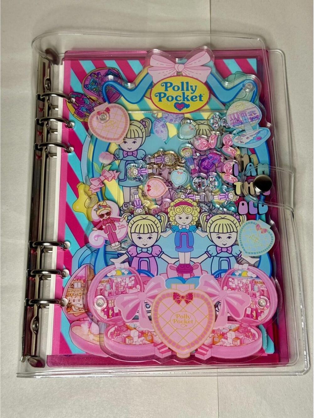 Polly Pocket Shaker Notebook with Clear Cover Limited Edition Vintage Style